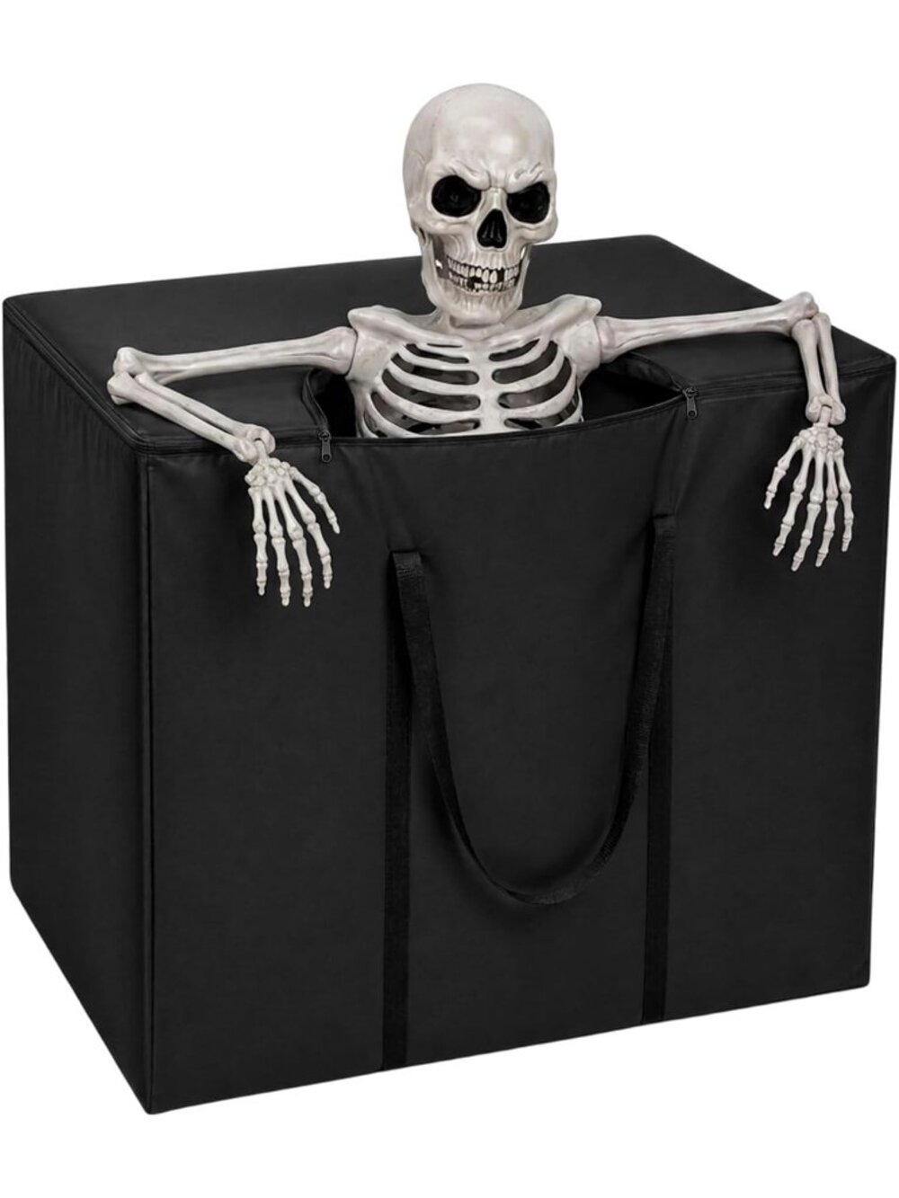 🎃Skeleton Storage Bag Halloween Decor Storage Bag Black 420D Oxford Cloth Bag